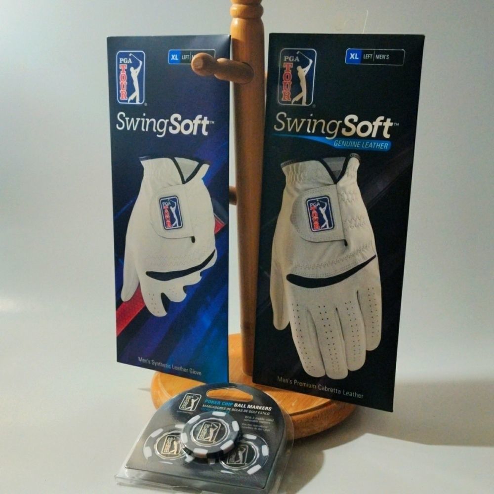 PGA‎ Tour 3 piece gift set - XL Cabretta Glove- XL Synthetic Glove- Ball Marker